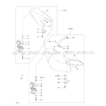 09- Seat Rear And Front pour Seadoo 2001 LRV, 5697, 2001