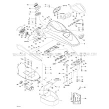 09- Front Storage Compartment pour Seadoo 2001 LRV, 5697, 2001