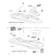09- Decals pour Sea-Doo 2001 LRV, 5697, 2001