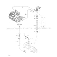 02- Oil Injection System pour Seadoo 2001 RX DI, 5534 5535 5536 5537, 2001