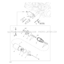 04- Starter pour Sea-Doo 2001 RX DI, 5534 5535 5536 5537, 2001