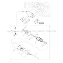 04- Starter pour Seadoo 2001 RX DI, 5534 5535 5536 5537, 2001