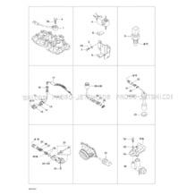10- Electrical Accessories 2 pour Sea-Doo 2001 RX DI, 5534 5535 5536 5537, 2001