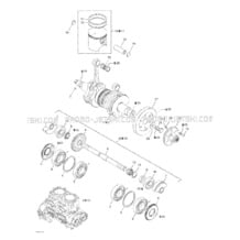 01- Crankshaft And Pistons pour Sea-Doo 2001 RX X, 5589, 2001