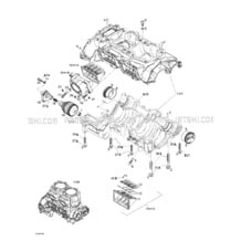 01- Crankcase pour Sea-Doo 2001 RX, 5532 5533 5542 5543, 2001