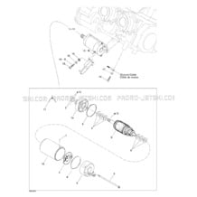 04- Starter pour Sea-Doo 2001 XP, 5530 5531, 2001