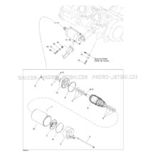 04- Starter pour Seadoo 2001 XP, 5530 5531, 2001