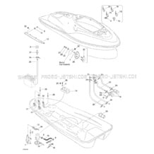 09- Hull pour Seadoo 2001 XP, 5530 5531, 2001