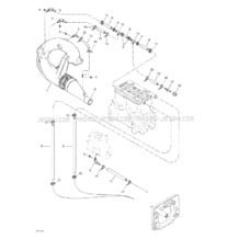 01- Cooling System pour Seadoo 2002 GTI LE, 5560 5561 6117, 2002