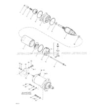 04- Starter pour Seadoo 2002 GTI LE, 5560 5561 6117, 2002