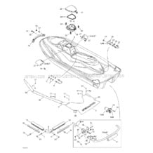 09- Body, Rear View pour Sea-Doo 2002 GTI LE, 5560 5561 6117, 2002