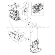 01- Cooling System pour Sea-Doo 2002 GTX 4-TEC, 5573 5574 5593 5594, 2002