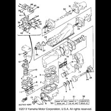 GASKET KIT pour Yamaha 1996 WaveRunner WAVE RUNNER III - WRA650U - 1996