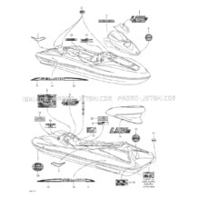 09- Decals pour Seadoo 2002 LRV DI, 5460, 2002