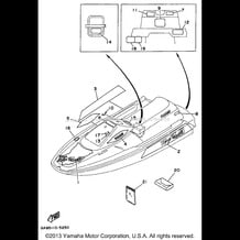 GRAPHIC - TOOL pour Yamaha 1996 WaveRunner WAVE RUNNER III - WRA650U - 1996