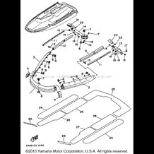 GUNWALE - MAT pour Yamaha 1996 WaveRunner WAVE RUNNER III 650 (WRA650U) 1996