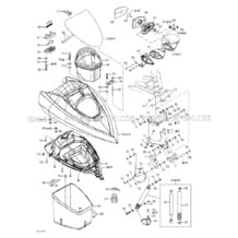 09- Front Storage Compartment pour Sea-Doo 2002 RX DI (LE), 5583 5584 5585, 2002
