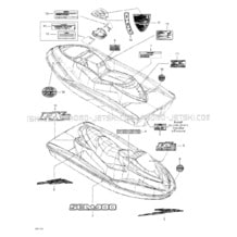 09- Decals pour Sea-Doo 2002 RX DI (LE), 5583 5584 5585, 2002