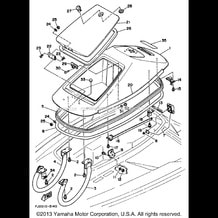 HULL - DECK 1 pour Yamaha 1996 WaveRunner WAVE RUNNER III - WRA650U - 1996