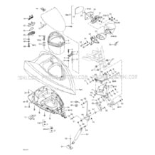 09- Front Storage Compartment pour Seadoo 2003 GTI LE RFI, 6103 6104, 2003