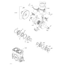 01- Crankshaft And Pistons pour Seadoo 2003 GTI LE, 2003