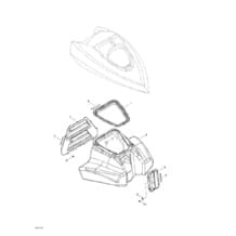 09- Front Tray pour Sea-Doo 2003 GTI LE, 2003