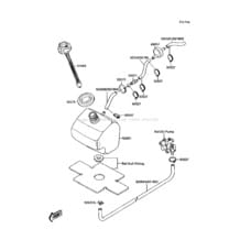 Oil Tank(JS300-A3/A4/A5) pour Kawasaki 1989 300 SX