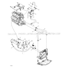 01- Cooling System pour Sea-Doo 2003 GTX 4-TEC Wake, 2003