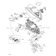 09- Front Cover pour Sea-Doo 2003 GTX 4-TEC Wake, 2003