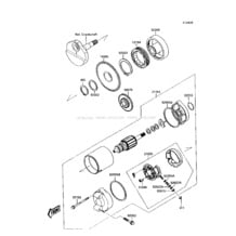 Starter Motor(JS300-A3/A4/A5) pour Kawasaki 1989 300 SX