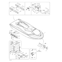 09- Hull pour Sea-Doo 2003 GTX 4-TEC, LTD Supercharged, 2003