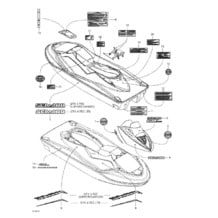 09- Decals pour Seadoo 2003 GTX 4-TEC, LTD Supercharged, 2003