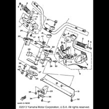 STEERING 1 pour Yamaha 1996 WaveRunner WAVE RUNNER III - WRA650U - 1996