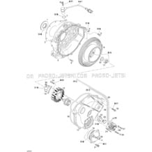 03- Magneto And Oil Pump pour Seadoo 2004 3D RFI, 2004