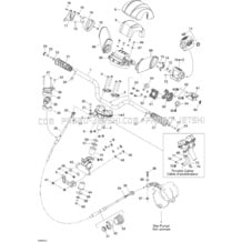 07- Steering System 1 pour Seadoo 2004 3D RFI, 2004
