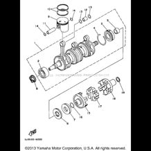 CRANKSHAFT PISTON pour Yamaha 1996 WaveRunner WAVE VENTURE 1100 (WVT1100U) 1996