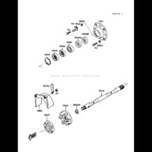 Drive Shaft pour Kawasaki 1989 650 SX