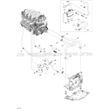 01- Cooling System pour Sea-Doo 2004 GTX 4-TEC, Special Supercharged, 2004