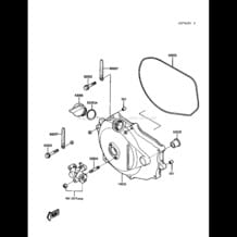 Engine Cover(s) pour Kawasaki 1989 650 SX