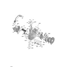 03- PTO Cover And Magneto pour Sea-Doo 2004 GTX 4-TEC, Supercharged, 2004