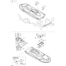 09- Body 1 pour Seadoo 2004 GTX 4-TEC, Supercharged, 2004