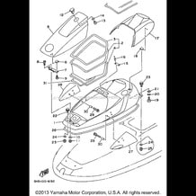 ENGINE HATCH pour Yamaha 1996 WaveRunner WAVE VENTURE 1100 - WVT1100U - 1996