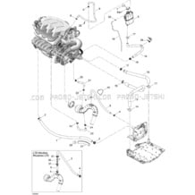 01- Cooling System pour Sea-Doo 2004 GTX 4-TEC, LTD Supercharged, 2004