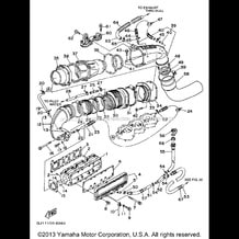 EXHAUST 1 pour Yamaha 1996 WaveRunner WAVE VENTURE 1100 - WVT1100U - 1996