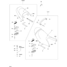 09- Seat pour Seadoo 2004 GTX 4-TEC, WAKE, 2004