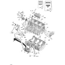 01- Engine Block pour Seadoo 2004 RXP, 2004