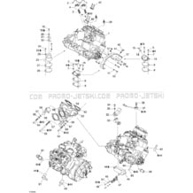 01- Engine pour Sea-Doo 2004 XP DI, 2004