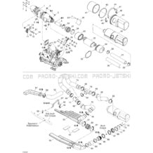 01- Exhaust System pour Seadoo 2005 3D RFI, 2005