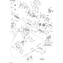 07- Steering System 1 pour Seadoo 2005 3D RFI, 2005