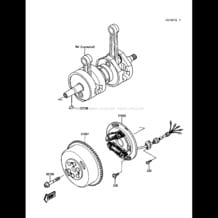 Generator pour Kawasaki 1989 650 SX